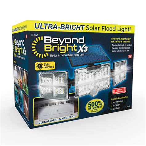 solar led flood lights outdoor|Ontel Beyond Bright X3 Motion Activated Solar Flood .